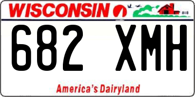 WI license plate 682XMH