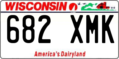 WI license plate 682XMK
