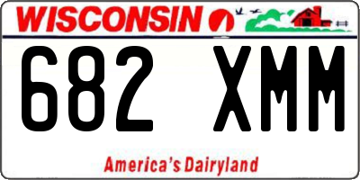 WI license plate 682XMM