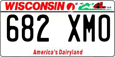 WI license plate 682XMO