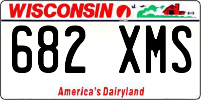 WI license plate 682XMS