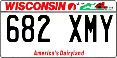 WI license plate 682XMY
