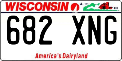 WI license plate 682XNG