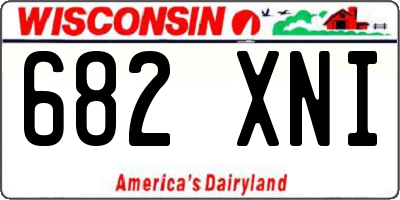 WI license plate 682XNI