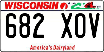 WI license plate 682XOV