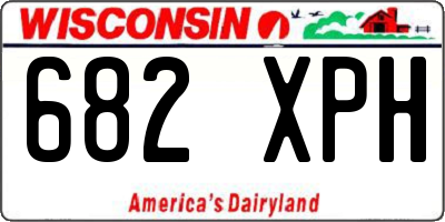 WI license plate 682XPH