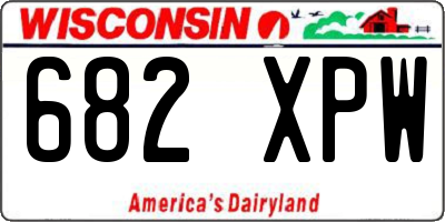 WI license plate 682XPW