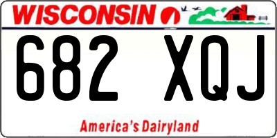 WI license plate 682XQJ