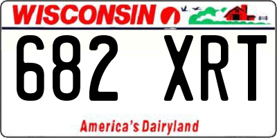 WI license plate 682XRT
