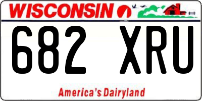 WI license plate 682XRU