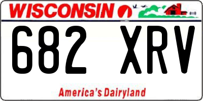 WI license plate 682XRV