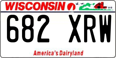 WI license plate 682XRW