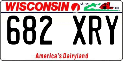 WI license plate 682XRY