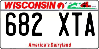 WI license plate 682XTA