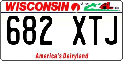 WI license plate 682XTJ