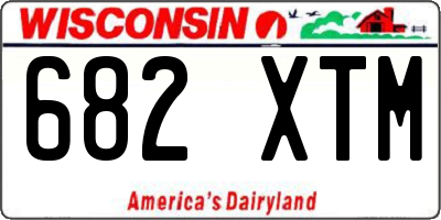 WI license plate 682XTM