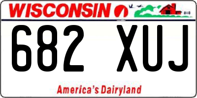 WI license plate 682XUJ