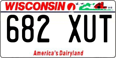 WI license plate 682XUT