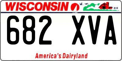 WI license plate 682XVA