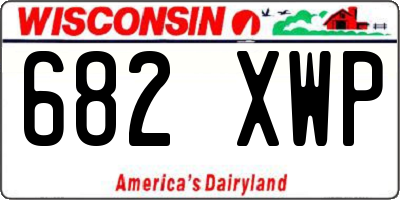 WI license plate 682XWP