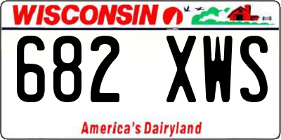 WI license plate 682XWS