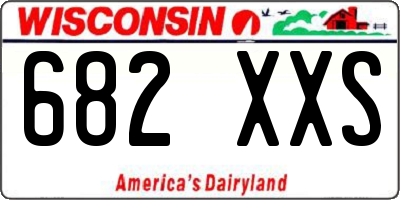 WI license plate 682XXS