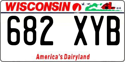WI license plate 682XYB