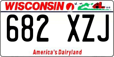 WI license plate 682XZJ