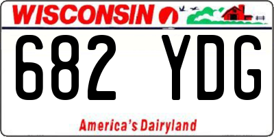 WI license plate 682YDG