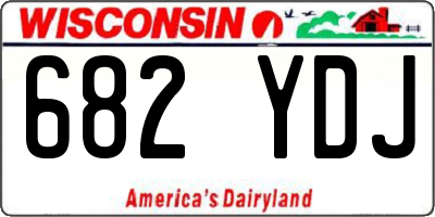 WI license plate 682YDJ