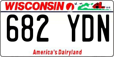 WI license plate 682YDN