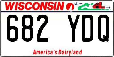 WI license plate 682YDQ