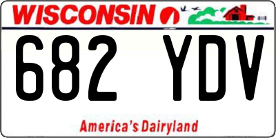WI license plate 682YDV
