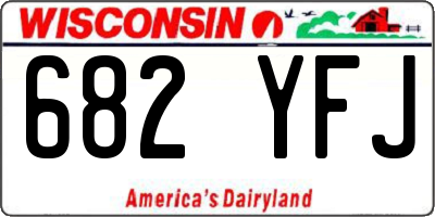 WI license plate 682YFJ