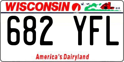 WI license plate 682YFL