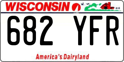 WI license plate 682YFR