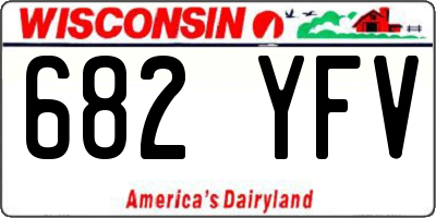 WI license plate 682YFV