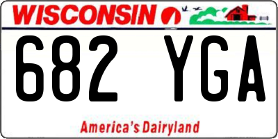 WI license plate 682YGA