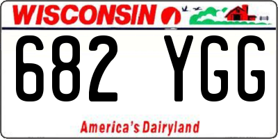 WI license plate 682YGG