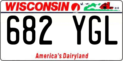WI license plate 682YGL
