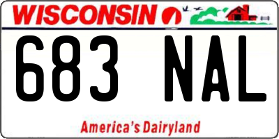 WI license plate 683NAL