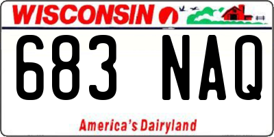 WI license plate 683NAQ