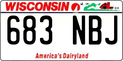 WI license plate 683NBJ