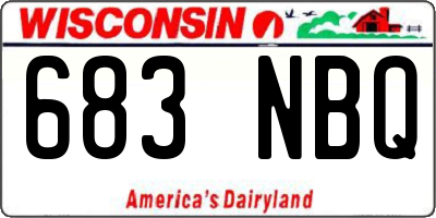 WI license plate 683NBQ