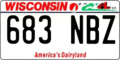 WI license plate 683NBZ