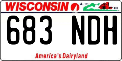WI license plate 683NDH