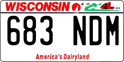 WI license plate 683NDM