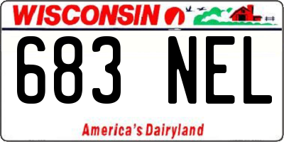 WI license plate 683NEL