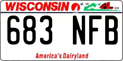 WI license plate 683NFB