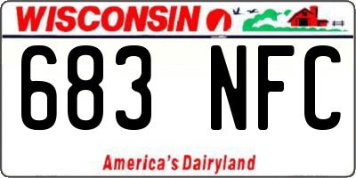 WI license plate 683NFC
